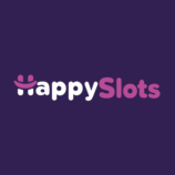 New Happy slots casino logo in purple